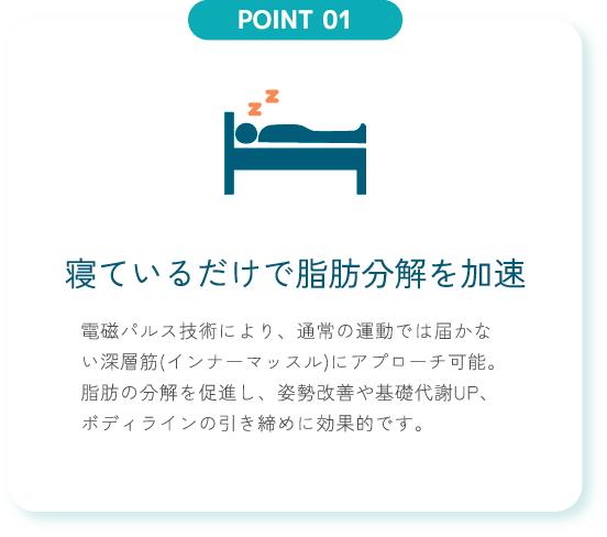 寝ているだけで脂肪分解を加速